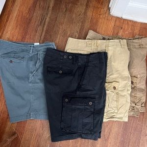 American eagle outfitters men’s cargo and flat front shorts